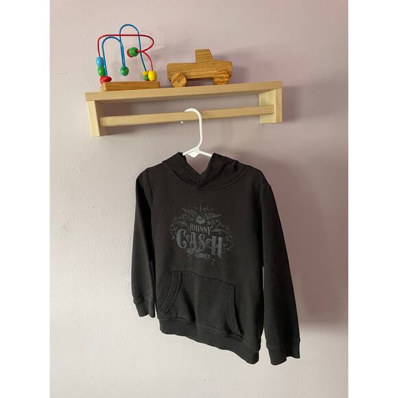 Johnny Cash Toddler Black Pull Over Hoodie Size 5T - Picture 1 of 4